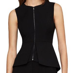 BCBG Max Azria Peplum Top | Black Blouse